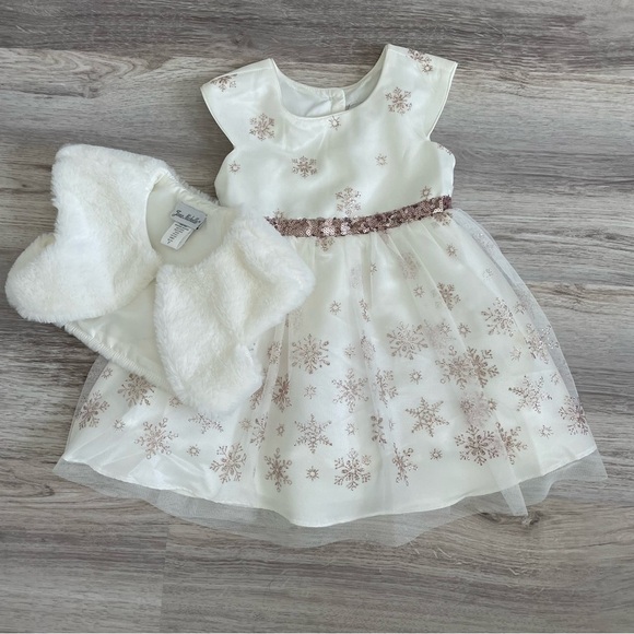 Jona Michelle White Baby Girl Dress Size 2 - Picture 1 of 10